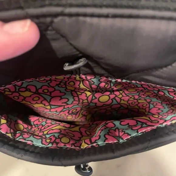 Vera Bradley Black Quilted Crossbody Bag